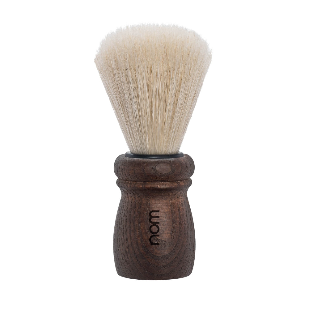 nom ALFRED Natural Bristle Shaving Brush in Dark Ash